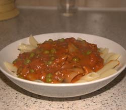 Bacon Pasta with Italian Sauce