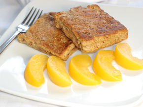 Soy French Toast with Peaches