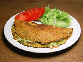 Spiced Vegetable Omega-3 Omelete